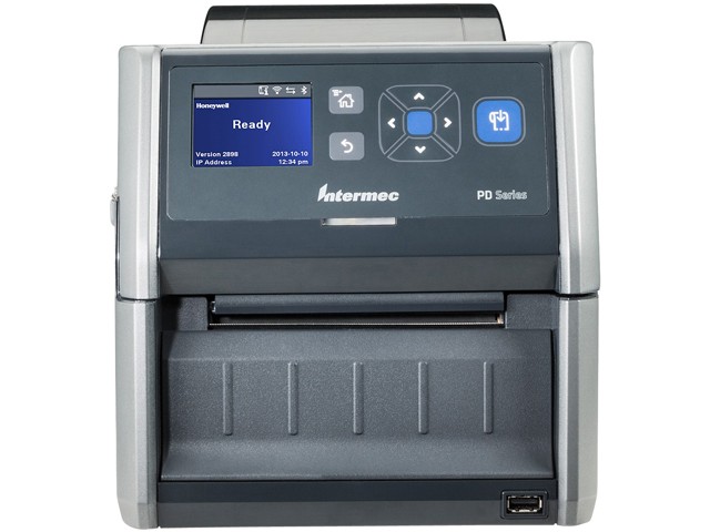 Honeywell (Intermec) PD43A 4" Light Industrial Thermal Transfer Label Printer, LCD, 203 dpi, USB, USB Host, Ethernet, LAN, WiFi NA, Bluetooth, US - PD43A03300010201