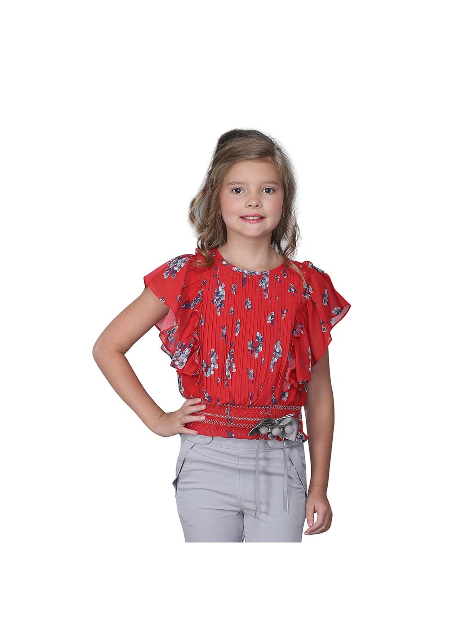 Tiny Girl Kids Pink Solid Top