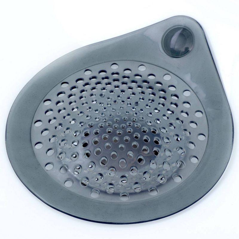 Water Drop Drain Hair Catcher Gray - Slipx Solutions