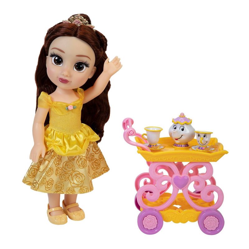 Disney Princess Doll Belle with Tea Cart