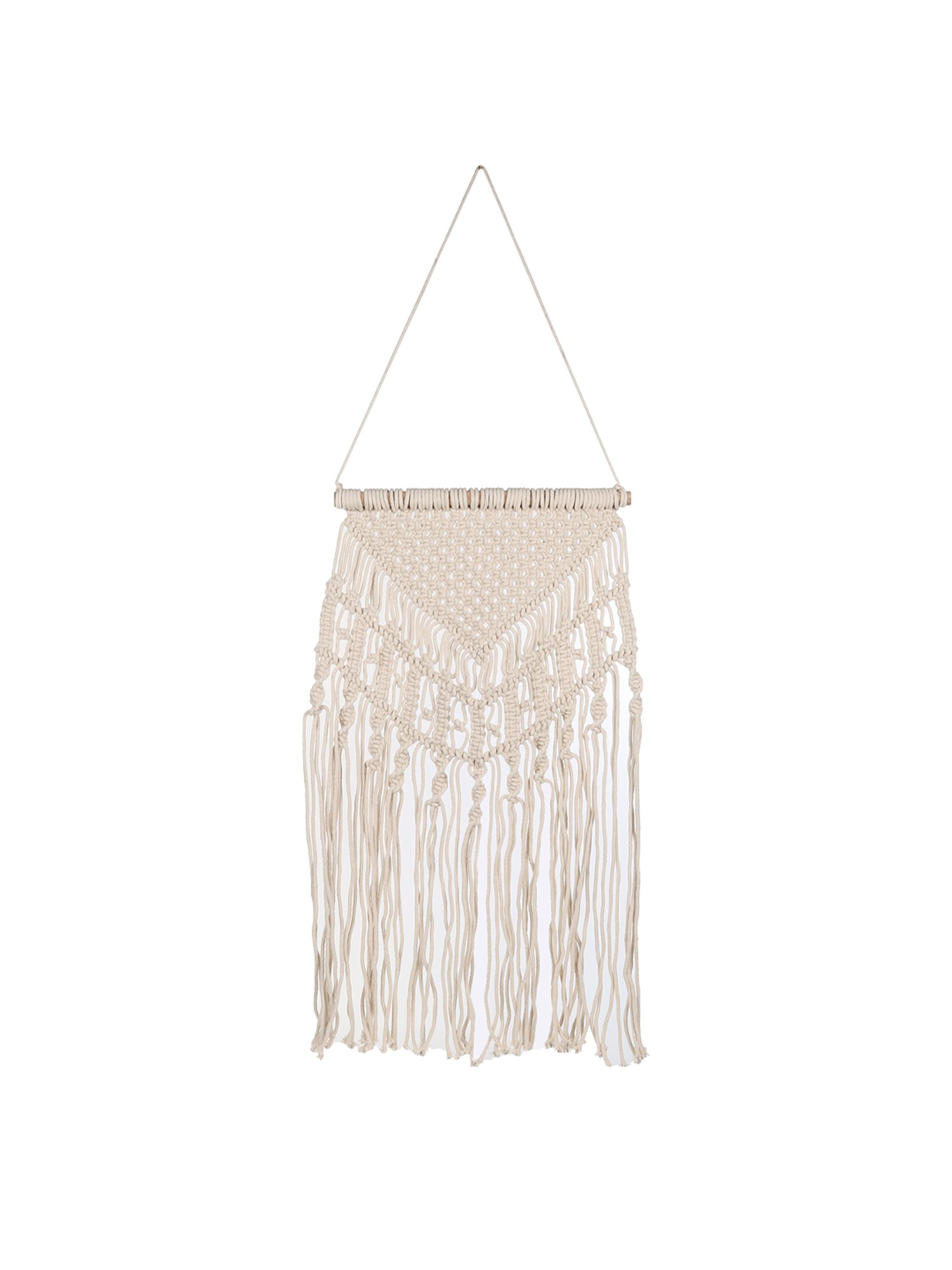 Homesake White Fabric Wall Hanging Tapestry - Set of 2