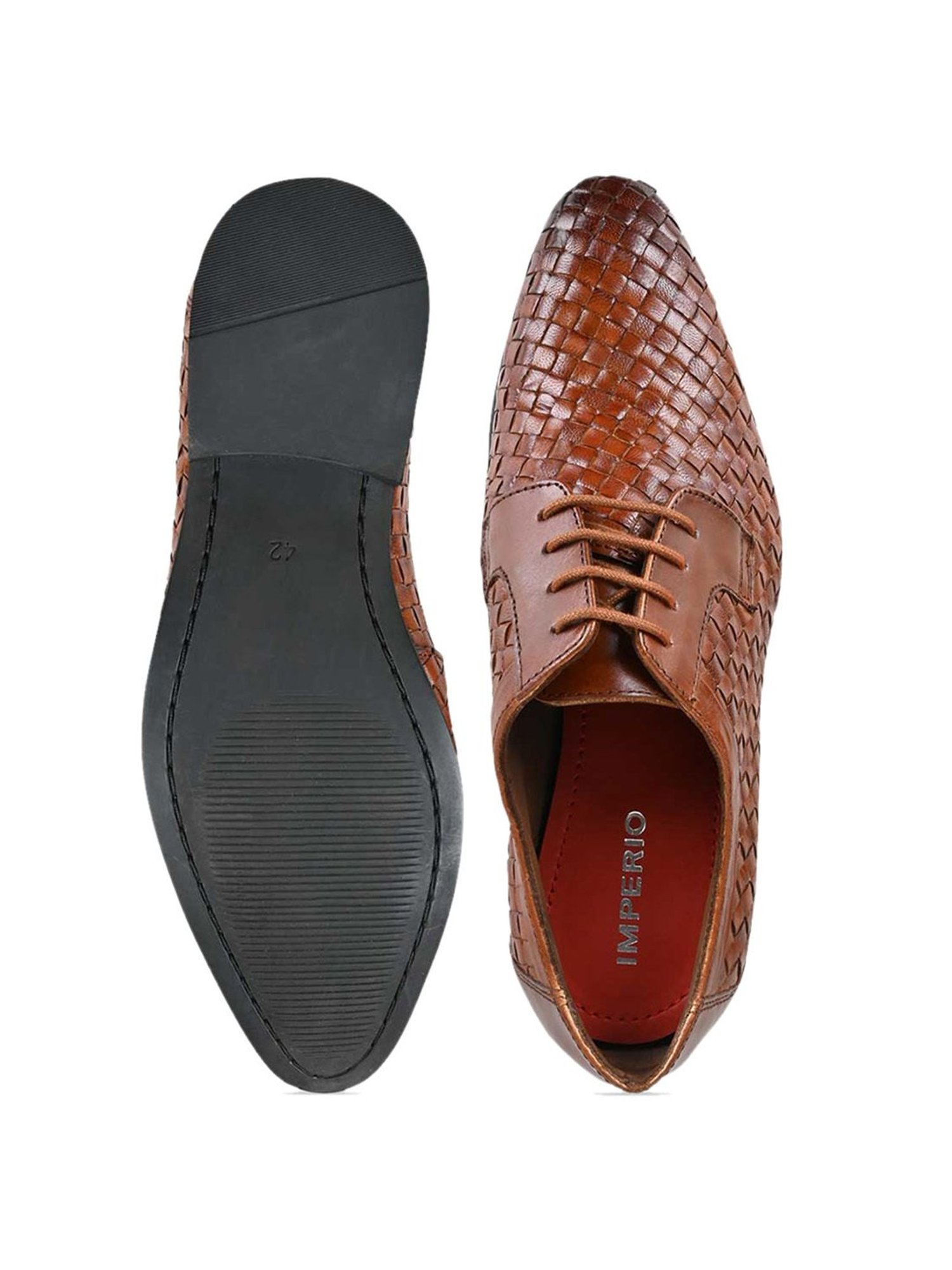 Imperio by Regal Men's Tan Derby Shoes