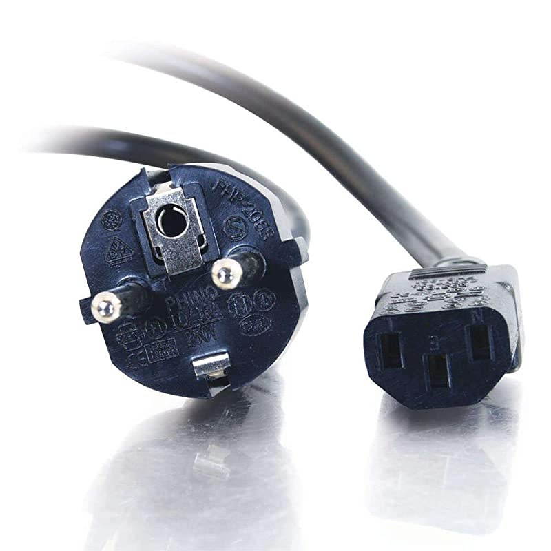 03138 14 AWG European Power Cord CEE77 to IEC320C13 TAA Compliant Black 820 Feet 25 Meters
