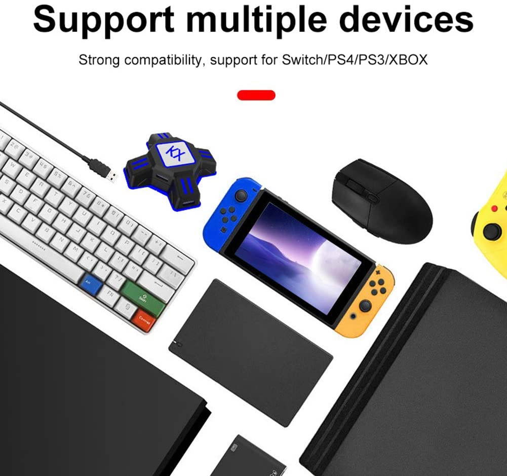 Conversion Box Converter Box Keyboard and Mouse Adapter for Nintendo Switch/PS4/PS4 Pro/PS4 Slim/Xbox one/Xbox one S/Xbox One X/PS3/PS3 Slim