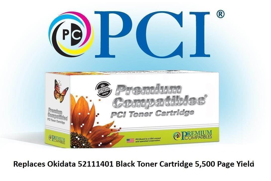 Pci Okidata 52111401 5.5K Black Toner Cartridge For Okidata Oki5800 See Also 561