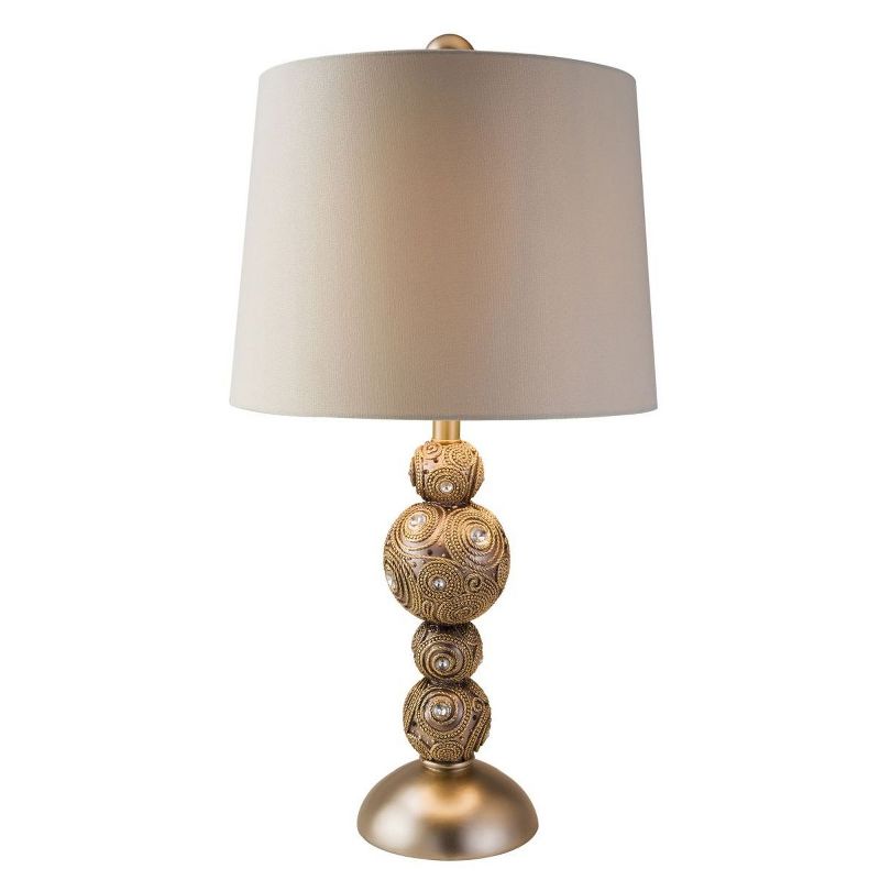 OK Lighting Golden Swirl Table Lamp