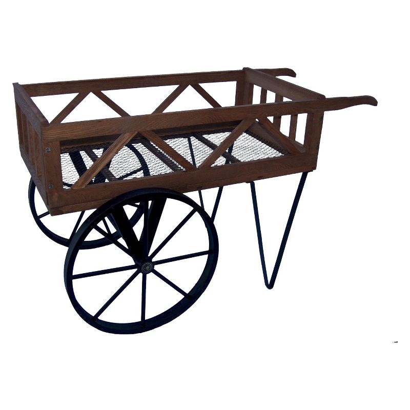 Flower Garden Wagon - Black