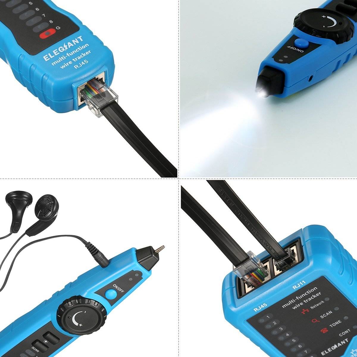 Cat5 Cat6 RJ45 UTP STP Line Finder Telephone Wire Tracker Diagnose Tone Tool Kit LAN Network Cable Tester