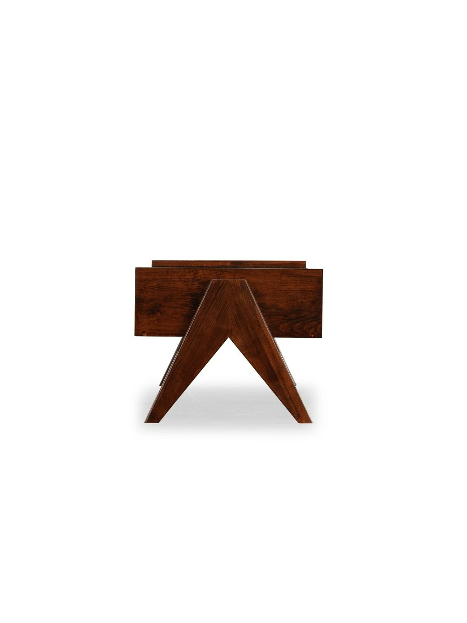 Durian Casper Contemporary Brown Solid Wood Center Table Dark Oak Finish