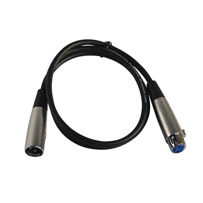 XLR 3 Pin Microphone Cable 3 feet