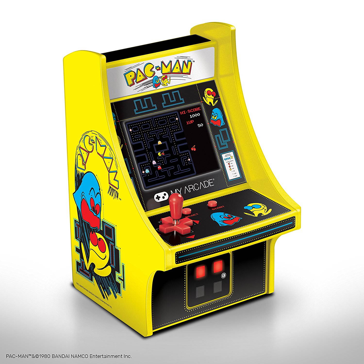MY ARCADE Bandai Namco PAC-MAN 6" Micro Arcade Machine Portable Handheld Video Game