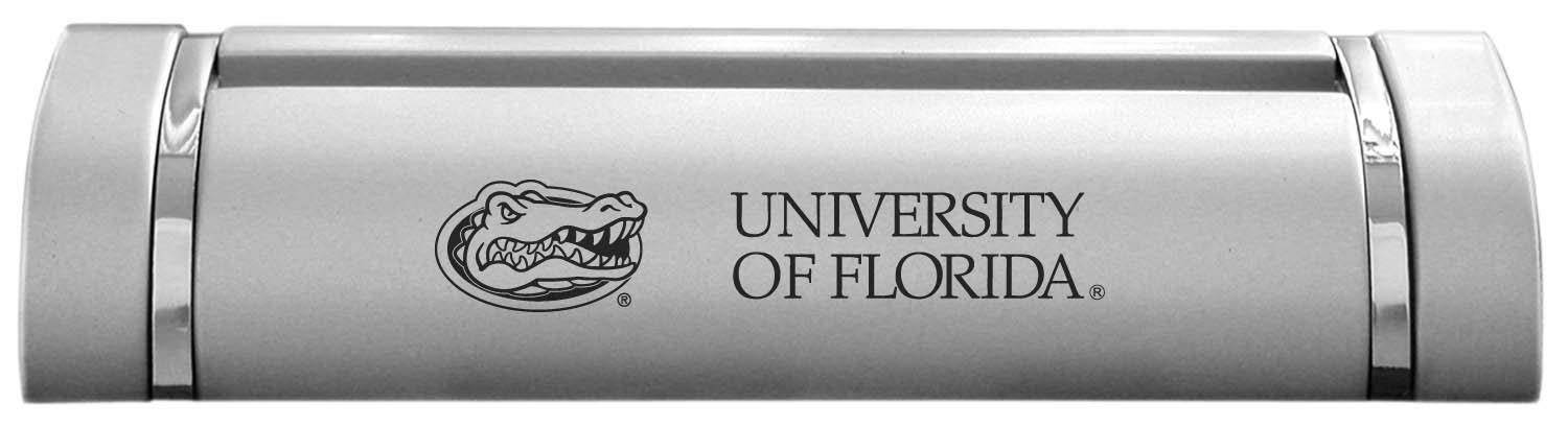LXG, Inc. University of Florida-Desk Business Card Holder -Silver