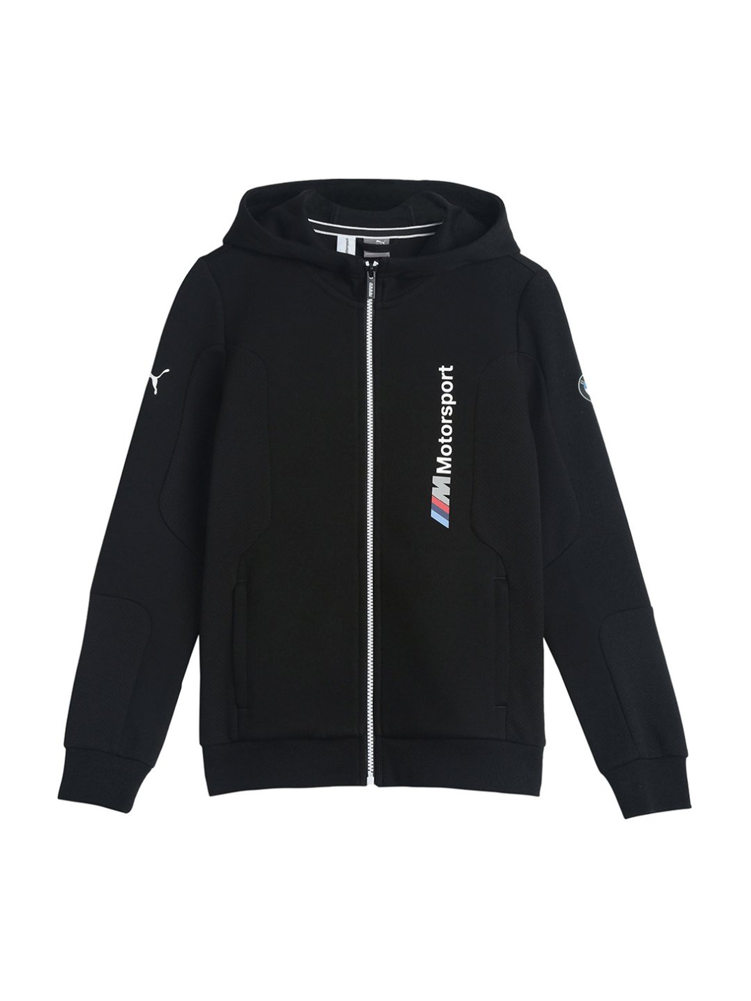 Puma Kids BMW M Motorsport Black Logo Print Hoodie
