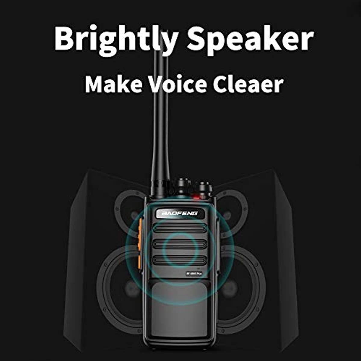 Walkie-talkies for Adults, Baofeng BF-888S Plus Long-Range Fast USB Recharging Two-Way Radios(Black,4 Packs)