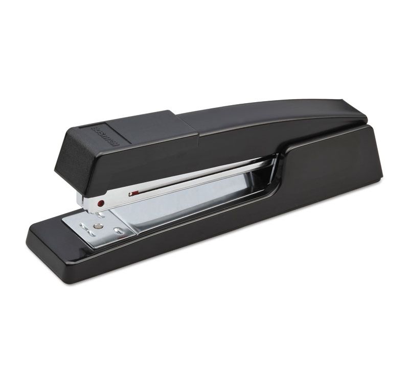 STANLEY BOSTITCH B440 Executive Half Strip Stapler, 20-Sheet Capacity, Black B400BK