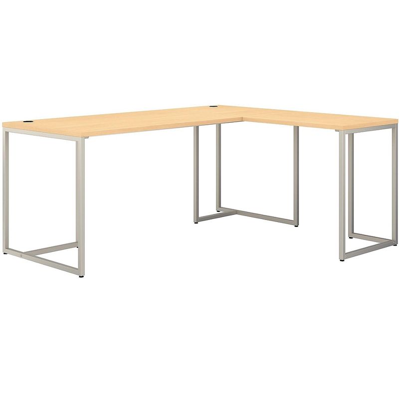 Bush Furniture Office by kathy ireland Method 71 L-Shaped Desk, Natural Maple MTH017AC