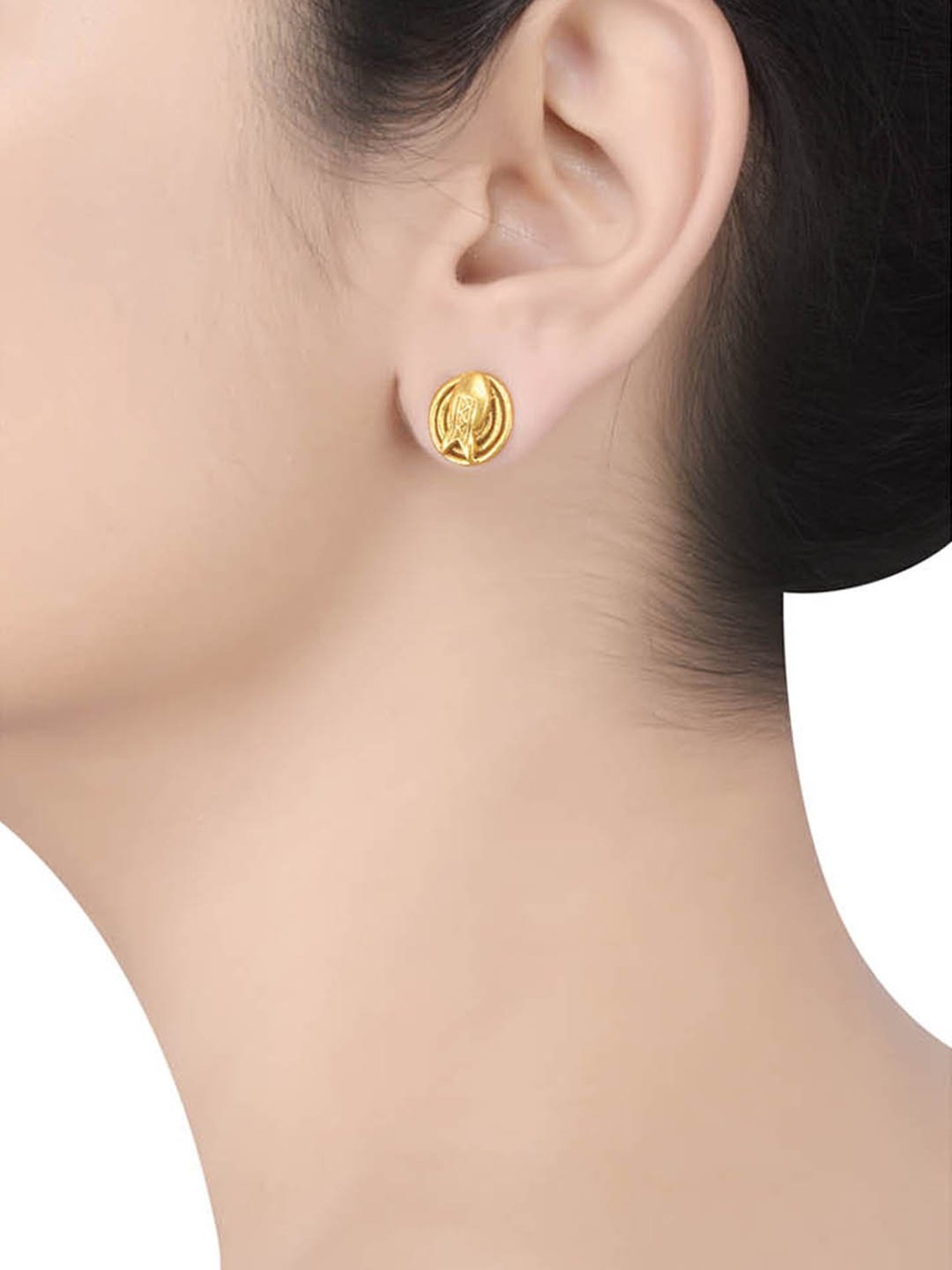 Tribe Amrapali Gold-Plated Matsya Masaba Stud Earrings