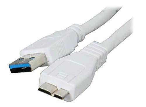 OkGear USB3.0 A(Male) to Micro B(Male) 3 ft Cable-White OK2676