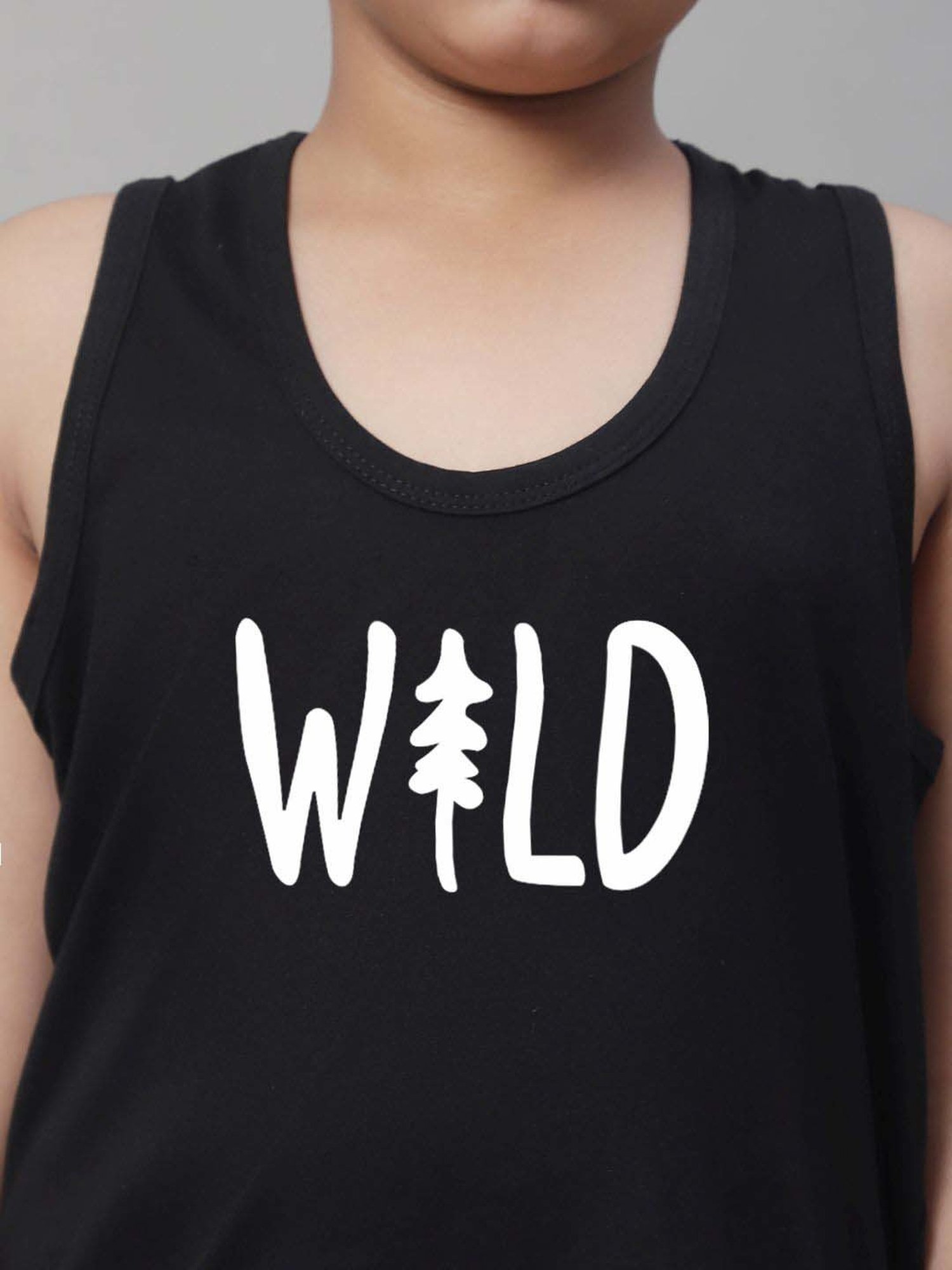 Palm Tree Kids White Printed Vest