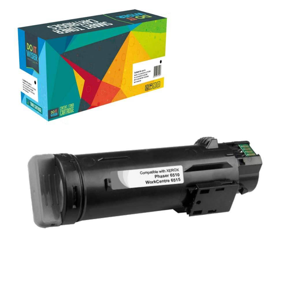 Do It Wiser Compatible High Yield Toner Xerox Phaser 6510 WorkCentre 6515 Printers (Black, Cyan, Magenta, Yellow, 4-Pack)