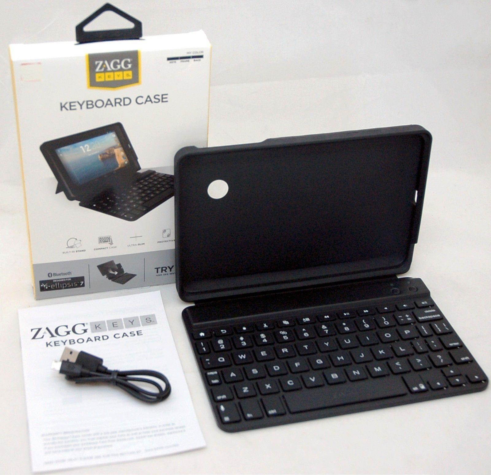 NEW Zagg Folio Ellipsis 7 Bluetooth Protective Keyboard Case Tab Stand Verizon
