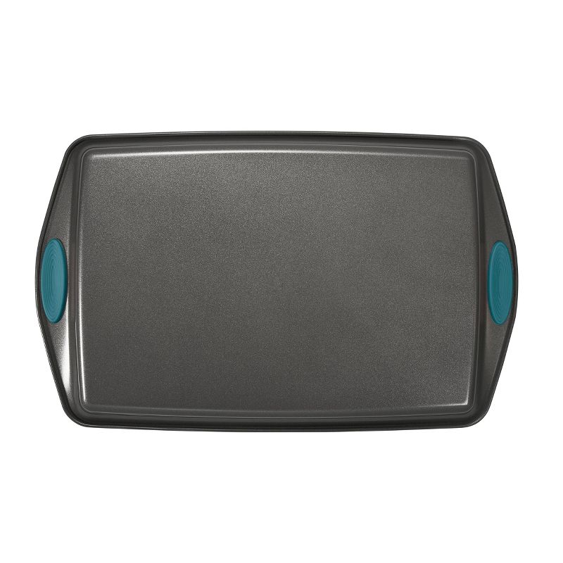 Rachael Ray 3pc Nonstick Cookie Sheet Set with Blue Grips