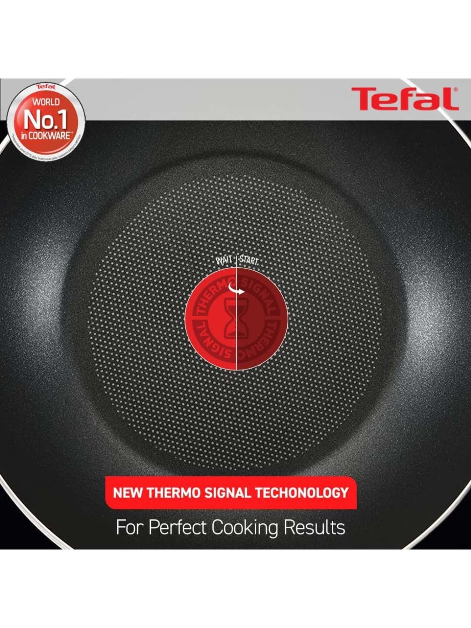 Tefal Cook and Savour Black Aluminium 28 cm Non-Stick Fry Pan With Glass Lid (1 L)