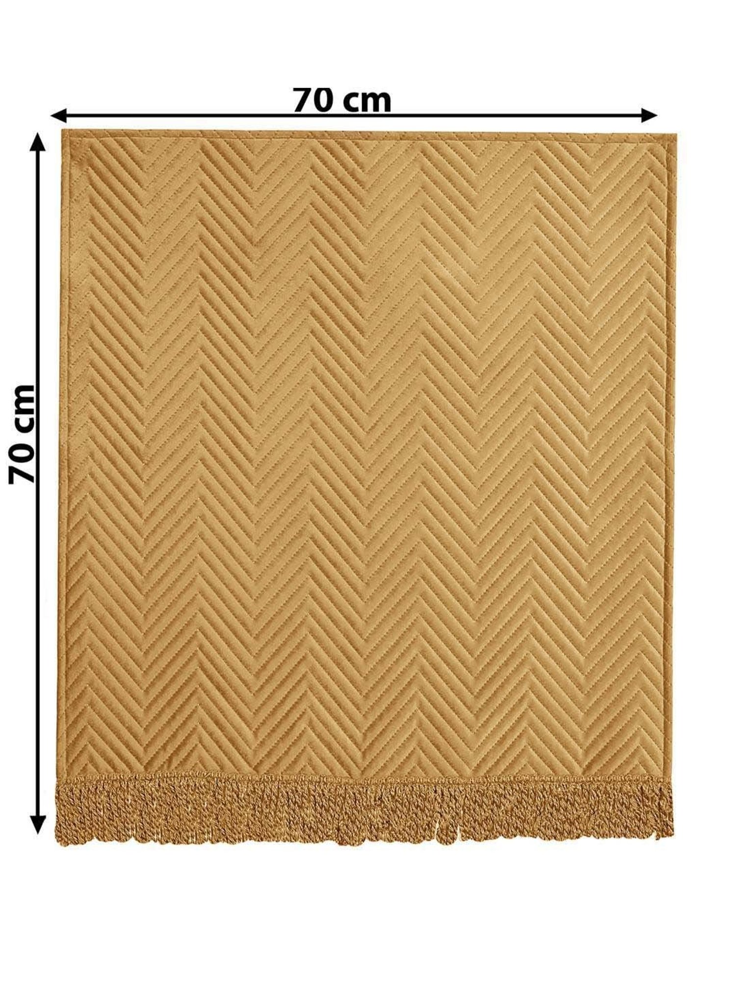 Saral Home Easy Living Gold Velvet Sofa Cover Set