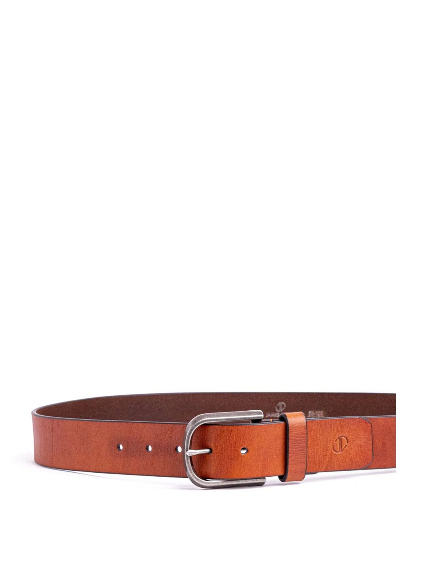 James Aston Pedro Premium Tan Leather Solid Waist Belt