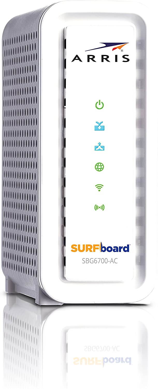 ARRIS SURFboard SBG6700-AC Cable Modem AC1600 WiFi Router Combo DOCSIS 3.0 (Extended Warranty)