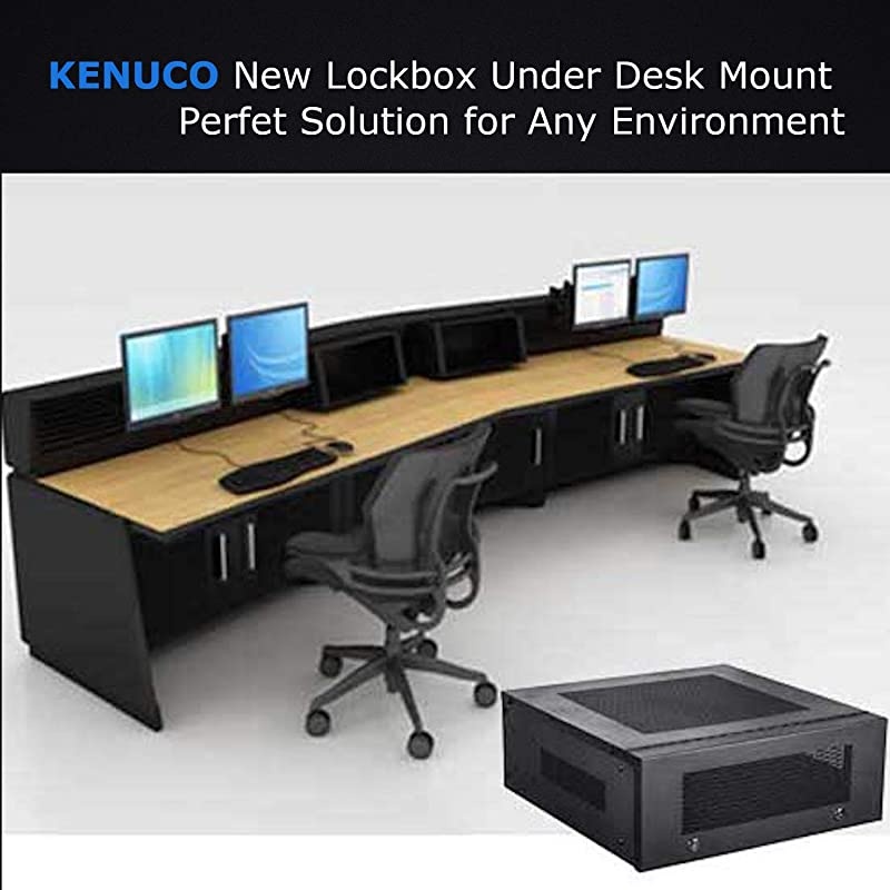 4U Heavy Duty 16 Gauge Steel DVR Security Lockbox with Swing Open Top 4U