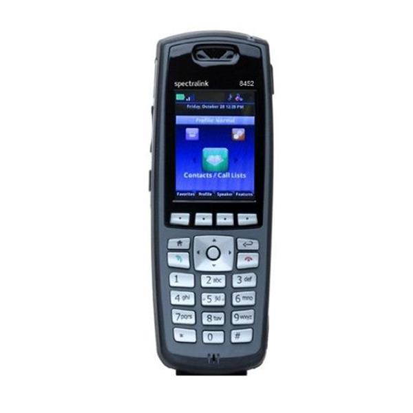 Spectralink 2200-37294-001 8453 W/Lync Supp Black Handset Order Battery & Chrgr Sep