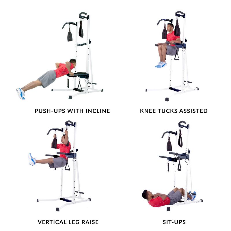 Body Flex Sports PT728 Body Champ VKR1987 Multifunctional Workout Power Tower