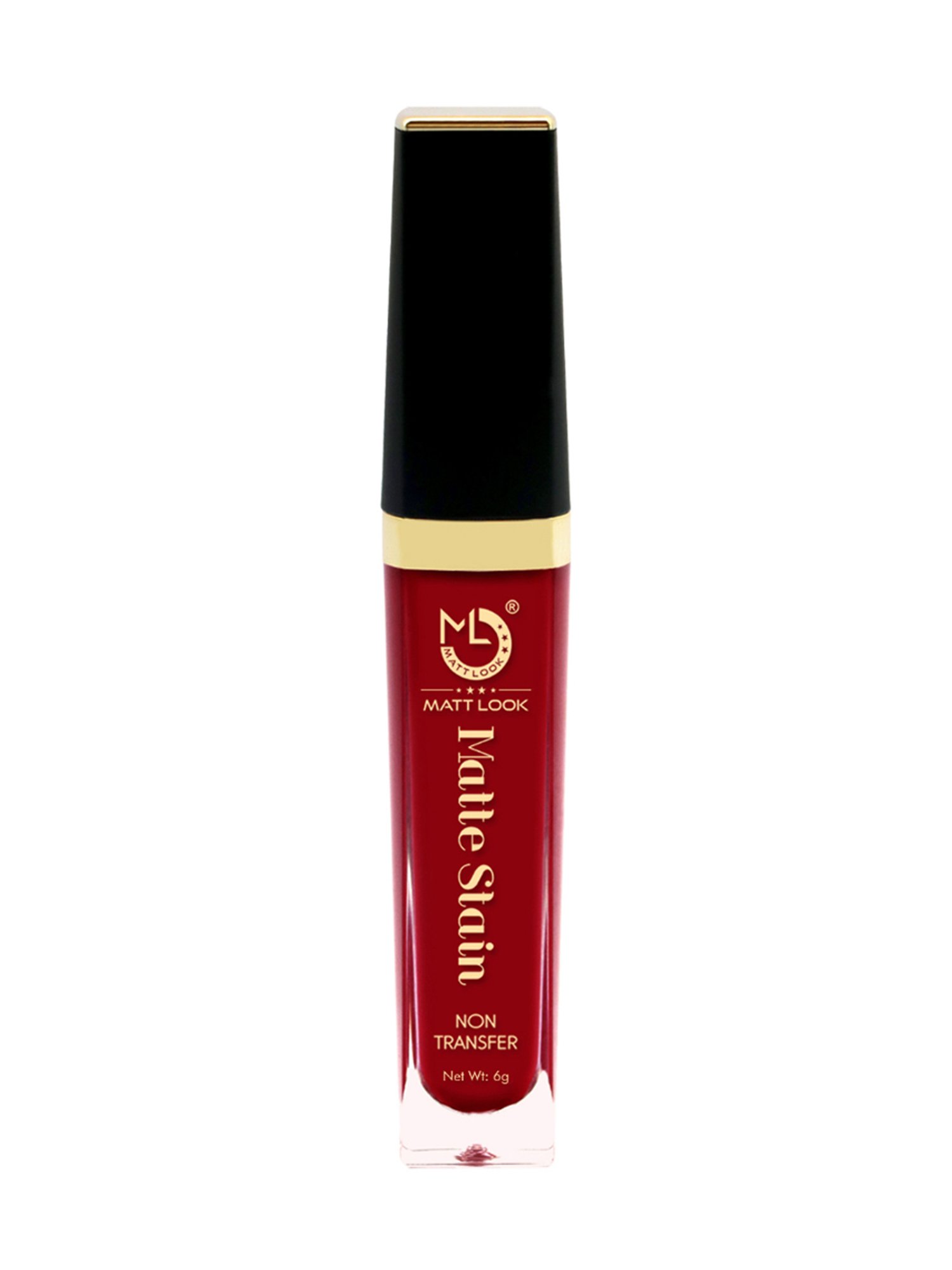 Matt Look Matte Stain Non Transfer Liquid Lipstick 08 Royal Maroon - 6 gm