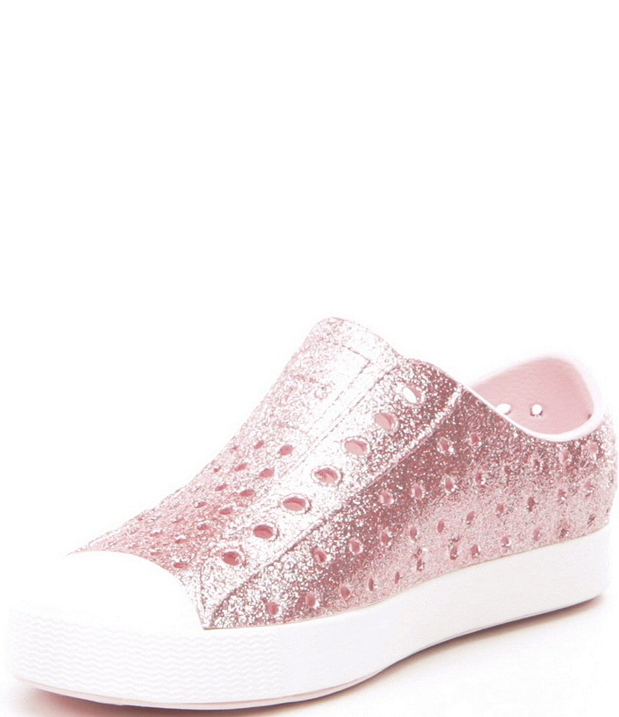 Native Girls' Jefferson Bling Glitter Slip-On Sneakers (Toddler)