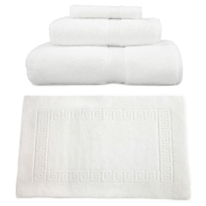 Terry Towel Combination 4pc Set White - Linum Home Textiles