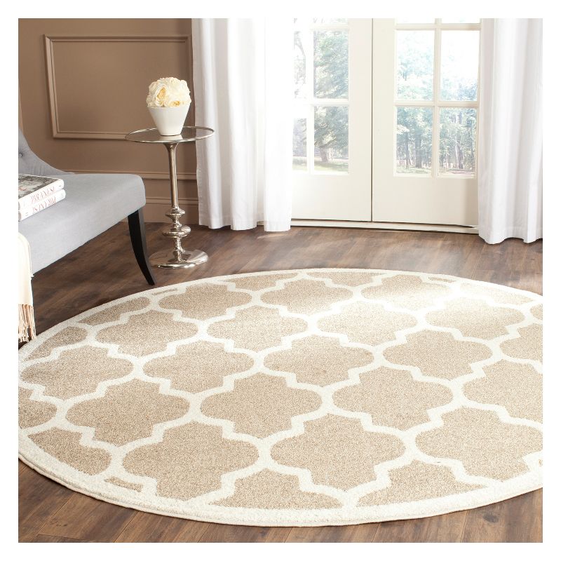 8' x 10' Le Soleil Outdoor Rug Black/Ivory - Linon