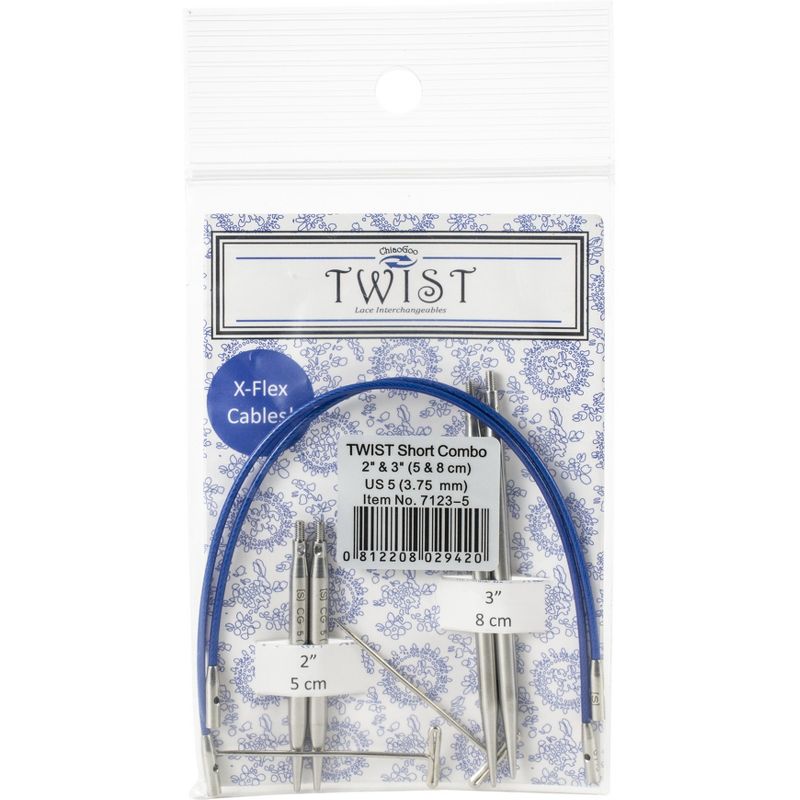 ChiaoGoo TWIST Short Combo Set 2" & 3"-Size 5/3.75mm