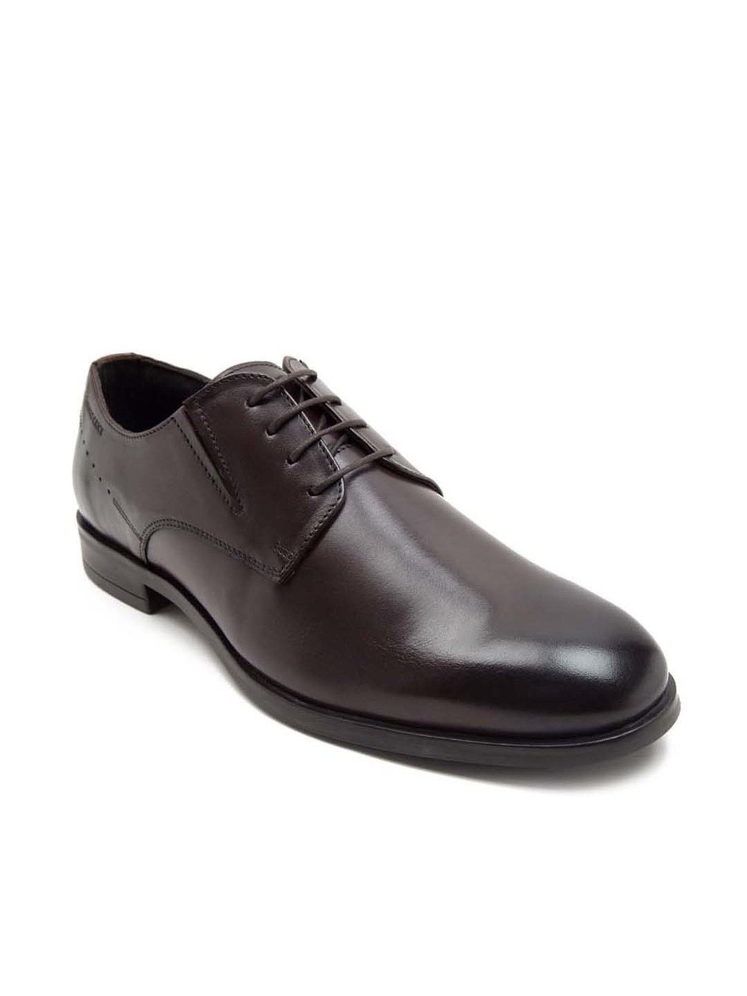 THOMAS CRICK Men's Dark Brown Derby Shoes