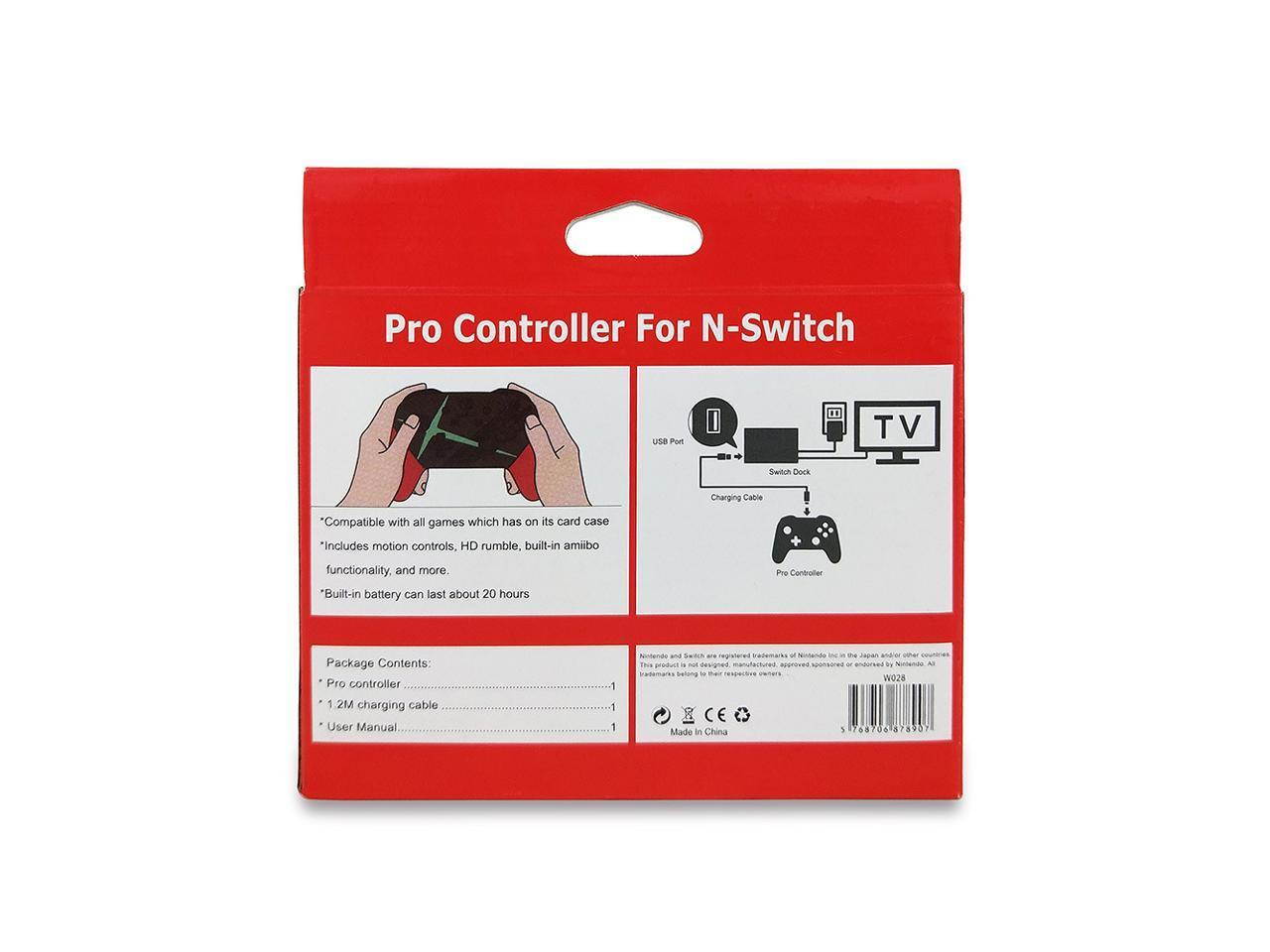 Bluetooth Wireless Pro Controller Gamepad Joystick for Switch Console Support Somatosensory Vibration Screenshot Axis