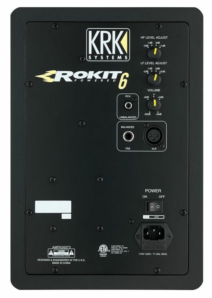 KRK RP6G3-NA Rokit 6 Generation 3 Powered Studio Monitor Pair