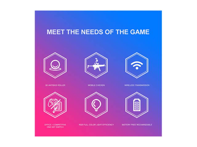 X11 E-sport Wireless Mouse Rechargeable Luminous Mechanical Gaming Mouse