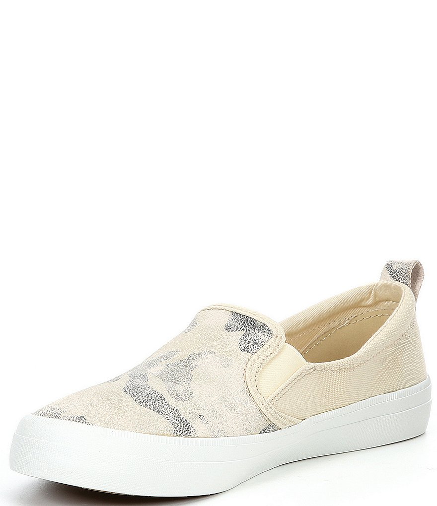 Sperry Women's Crest Twin Gore Metallic Camo Slip-On Sneakers