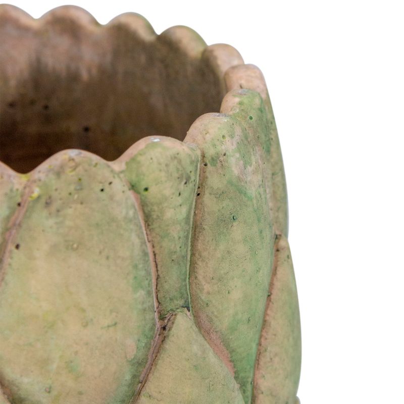 Napa Home & Garden 6" Brown and Green Weathered Artichoke Planter
