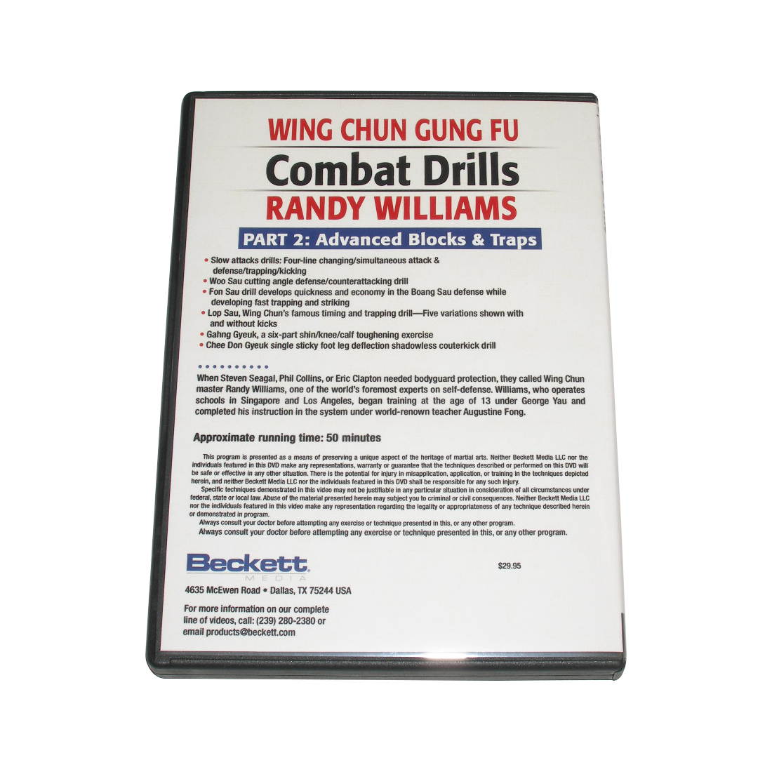 Wing Chun Gung Fu Combat Drills #2 DVD Randy Williams WCW04-D Kuen Siu Kuen