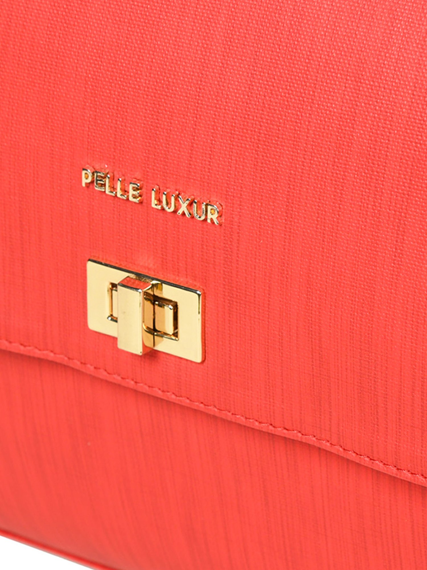 PELLE LUXUR Cherry Red Medium Cross Body Bag