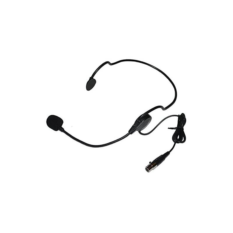 Headset Microphone w/Flexible Wired Boom for Shure Wireless