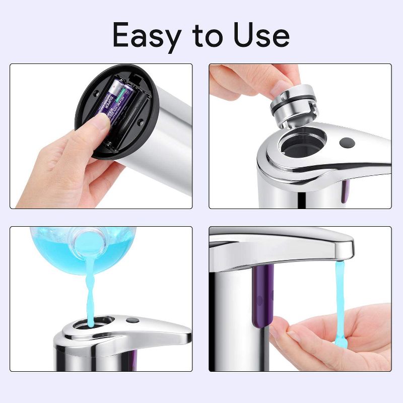 Dartwood Touchless Automatic Soap and Hand Sanitizer Dispenser with Infrared Sensor  (8 oz)