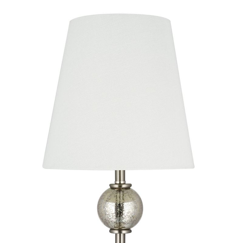 58" 3pc Table and Floor Lamp Set (Includes LED Light Bulb) Silver - Cresswell Lighting