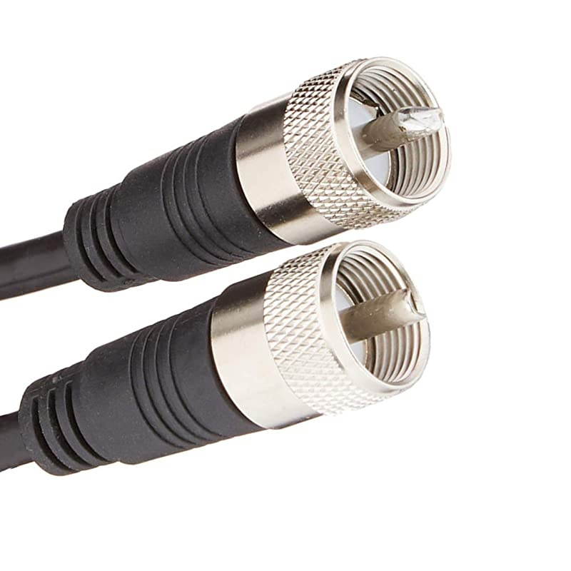Coax Cable - Coaxial Cable Connector - Antenna Cable - RG8X Coax Connector - Coax Cable Connector - UHF Antenna Cable - Male to Male Cable - RG8X Coaxial Cable 6ft - 1.8 M - 3 Pack -  205-706-3